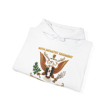 Load image into Gallery viewer, Hoodie – 60th Infantry Regiment COA with Eagle with Text - 3D - Enhanced X 300
