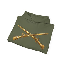 Load image into Gallery viewer, Hoodie – Army - Infantry Branch Insignia - no text - Gold - 3D - Enhanced
