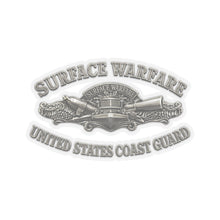 Load image into Gallery viewer, Kiss-Cut Stickers - USCG - Surface Warfare w txt - 3D - Enhanced
