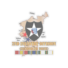Load image into Gallery viewer, Kiss-Cut Stickers - Army - Korea Map - 2nd Infantry Div - Second to None w SVC X 300
