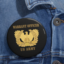 Load image into Gallery viewer, Custom Pin Buttons - Army - Emblem - Warrant Officer Insignia X 300
