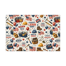 Load image into Gallery viewer, Gift Wrap Paper — labor day patterns
