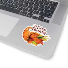 Load image into Gallery viewer, Kiss-Cut Stickers - Thanksgiving - Give Thanks
