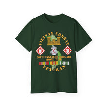 Load image into Gallery viewer, Unisex Ultra Cotton Tee - Vietnam Combat Veteran w 20th Engineer Brigade  SSI - Dong Tam X 300
