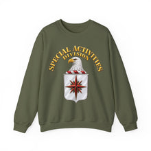 Load image into Gallery viewer, Crewneck Sweatshirt - Special Activities Division - COA - Central Intelligence Agency - 3D - Enhanced
