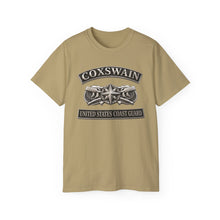 Load image into Gallery viewer, Unisex Ultra Cotton Tee - USCG - Coxswain w txt - Silver - 3D - Enhanced
