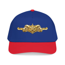 Load image into Gallery viewer, Mid Profile Baseball Cap - USCG - Cutterman - Officer wo txt - 3D - Enhanced

