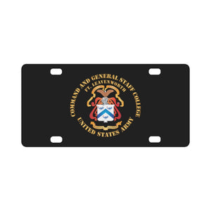 Army - School - CGSC - Fort Leavenworth X 300 Classic License Plate