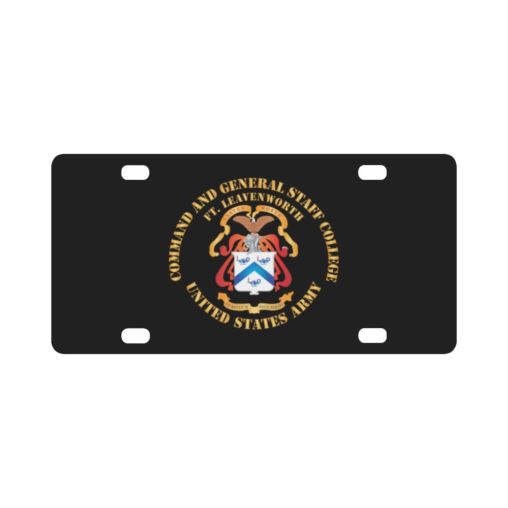 Army - School - CGSC - Fort Leavenworth X 300 Classic License Plate