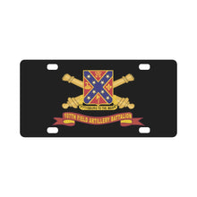 Load image into Gallery viewer, 107th Field Artillery Battalion - DUI w Br - Ribbon X 300 Classic License Plate
