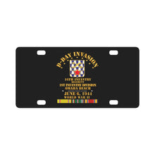Load image into Gallery viewer, Army - 16th Infantry Regt - 1st ID - D Day w SVC Classic License Plate
