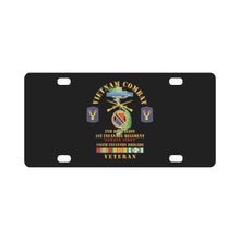 Load image into Gallery viewer, Army - Vietnam Combat Veteran w 2nd Bn 1st Inf Regt - Always First w DUI - CIB - 196th Inf Bde X 300 Classic License Plate
