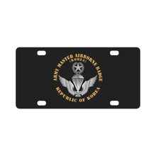 Load image into Gallery viewer, Army Master Parachute Badge - Korea w Txt X 300 Classic License Plate
