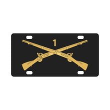Load image into Gallery viewer, Army - 1st Infantry Regiment Branch - wo Txt X 300 Classic License Plate
