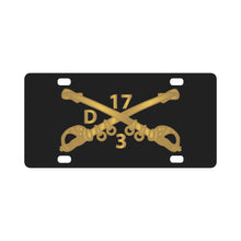 Load image into Gallery viewer, Army - Delta Troop - 3rd Sqn 17th Cavalry Branch wo Txt X 300 Classic License Plate
