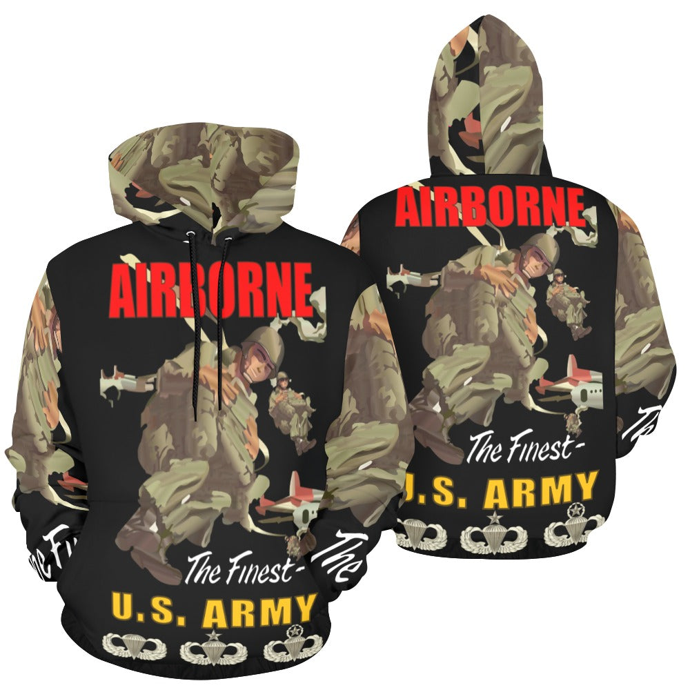 Men's All Over Print Hoodie (USA Size) (Model H13) Airborne