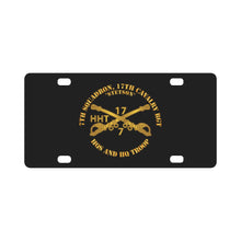 Load image into Gallery viewer, 7th Sqn 17th Cavalry Regiment - HHT - Stetson Classic License Plate
