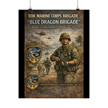 Load image into Gallery viewer, Matte Poster - Korea - ROK Marine Brigade - Blue Dragons
