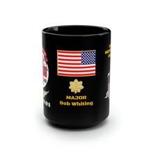 Load image into Gallery viewer, Black Mug, 15oz - 57th Medical Company - Original Dustoff - Aviator Badge - Vietnam w VN SVC - Maj Bob
