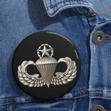 Load image into Gallery viewer, Custom Pin Buttons - Army - Master Airborne Badge - No Txt - 3D X 300
