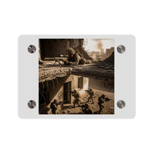Load image into Gallery viewer, Acrylic Wall Art Panel - Marine Sniper Providing Overwatch for Breach Team
