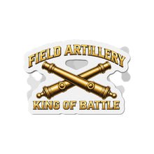 Load image into Gallery viewer, Die-Cut Magnet - Field Artillery - King of Battle - 3D - Enhanced
