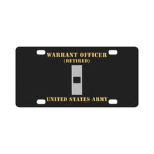 Load image into Gallery viewer, Army - Warrant Officer - W01 - Retired - Flat X 300 Classic License Plate
