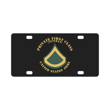 Load image into Gallery viewer, Army - Private First Class - PFC - Veteran - Flat X 300 Classic License Plate
