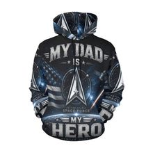 Load image into Gallery viewer, AOP Hoodie - A tribute to space heroes Men's All Over Print Hoodie (USA Size) (Model H13)
