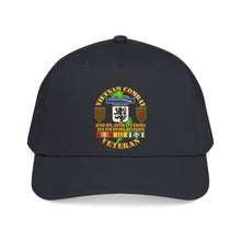 Load image into Gallery viewer, Mid Profile Baseball Cap - Vietnam Veteran Combat - 2nd Bn, 28th Infantry - 1st ID - with VN SVC - 3D - Transparent
