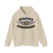 Load image into Gallery viewer, Hoodie – USCG - Aviator Badge - Auxiliary w txt - 3D - Enhanced
