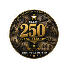 Load image into Gallery viewer, Kiss-Cut Stickers - US Army - 250th Anniversary
