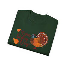 Load image into Gallery viewer, Unisex Ultra Cotton Tee - Happy Turkey Day - Thanksgiving
