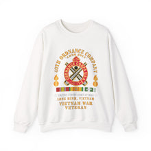 Load image into Gallery viewer, Crewneck Sweatshirt - 40th Ordnance Company - ORD Emblem - Ammo Boys - Long Binh, Vietnam Vet w VN SVC X 300
