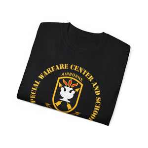 Unisex Ultra Cotton Tee - JFK Special Warfare Center - School SSI w Branch - Veteran wo Backgrnd