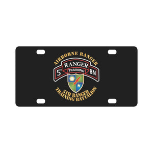 SOF - 5th Ranger Training Battalion - Airborne Ranger X 300 Classic License Plate