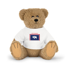 Load image into Gallery viewer, Plush Toy with T-Shirt - Wyoming Baby with Wyoming Flag

