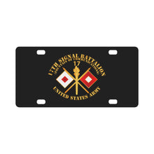 Load image into Gallery viewer, Army - 17th Signal Battalion w Unit Number - Branch - USA Classic License Plate
