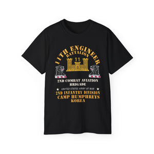 Unisex Ultra Cotton Tee - Classic - 11th Engineer Battalion - Camp Humphries 2nd Infantry Division - Korea