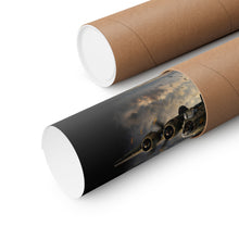 Load image into Gallery viewer, 775th Bomb Squadron Matte Poster — 'Bomb Run' Vintage WWII Aviation Print
