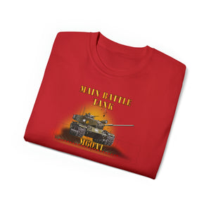 Unisex Ultra Cotton Tee - Main Battle Tank - M60A1 w Fire- Right Face