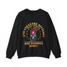 Load image into Gallery viewer, Crewneck Sweatshirt - Army - 2nd Infantry Division - ImJin Scout - DMZ Missions - 3D - Enhanced
