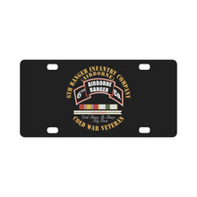 Load image into Gallery viewer, 6th Ranger Infantry Company - Airborne - Cold War SVC Ribbons X 300 Classic License Plate

