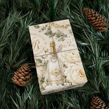 Load image into Gallery viewer, Gift Wrap Paper — Elegant wedding pattern with gold accents
