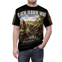 Load image into Gallery viewer, Black Hawk Wars (1832) Tribute Tee - "Struggle for Rock River Country - Illinois and Wisconsin"
