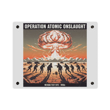 Load image into Gallery viewer, Acrylic Wall Art Panel - Atomic Testing in Nevada Desert Operation Fury - Toward the attack
