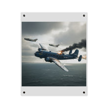 Load image into Gallery viewer, Acrylic Wall Art Panel - April 8, 1950, Baltic Sea - Latvia Soviet fighters shot down a U.S. Navy PB4Y-2 - Liberator - Cold War
