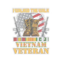Load image into Gallery viewer, Kiss-Cut Stickers - I Walked The Walk - Vietnam Veteran
