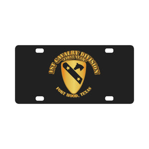 Army - 1st Cavalry Division - DUI Classic License Plate