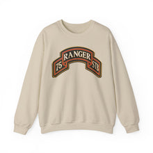 Load image into Gallery viewer, Crewneck Sweatshirt - Army - 75th Ranger Regiment - STB - Ranger Scroll - 3D - Enhanced
